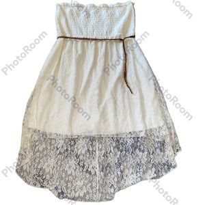 Lace strapless dress 1x